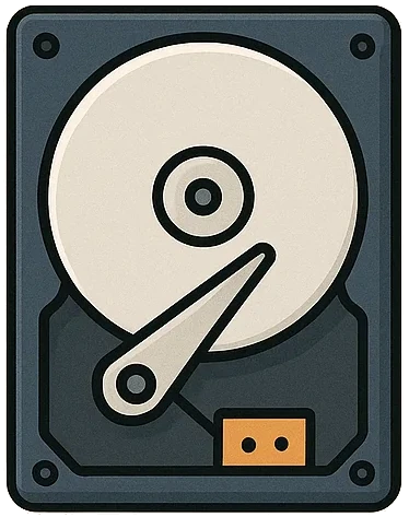 Illustration d'un disque dur HDD