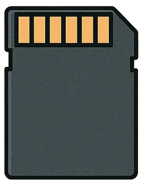 Illustration d'une carte SD